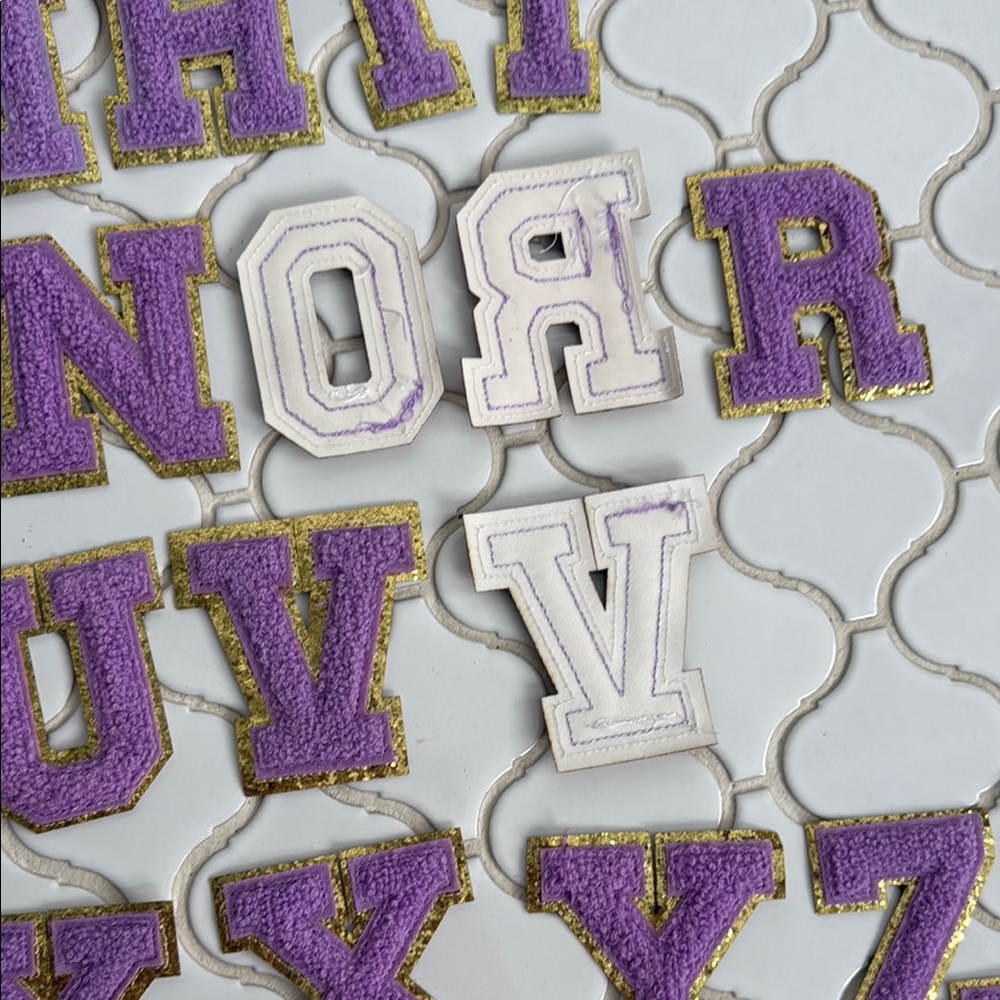 So many patches! Hearts, disco balls, letters, etc. - Picture 4 of 15